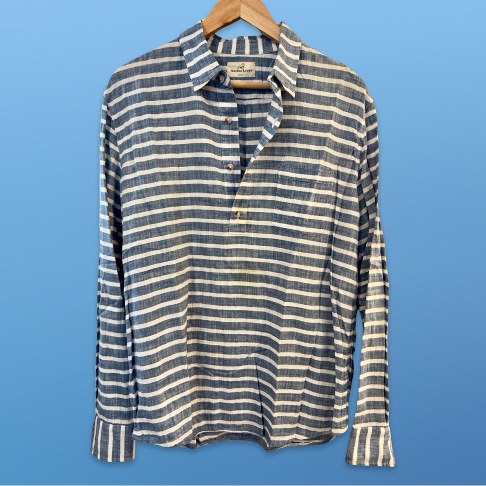 Marine Layer Men's Reid Popover - Large